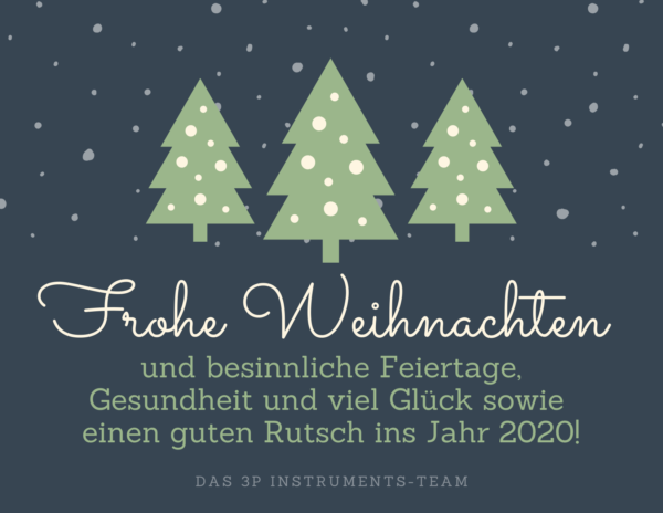 Wir wünschen ein frohes Fest, besinnliche Feiertage und einen guten